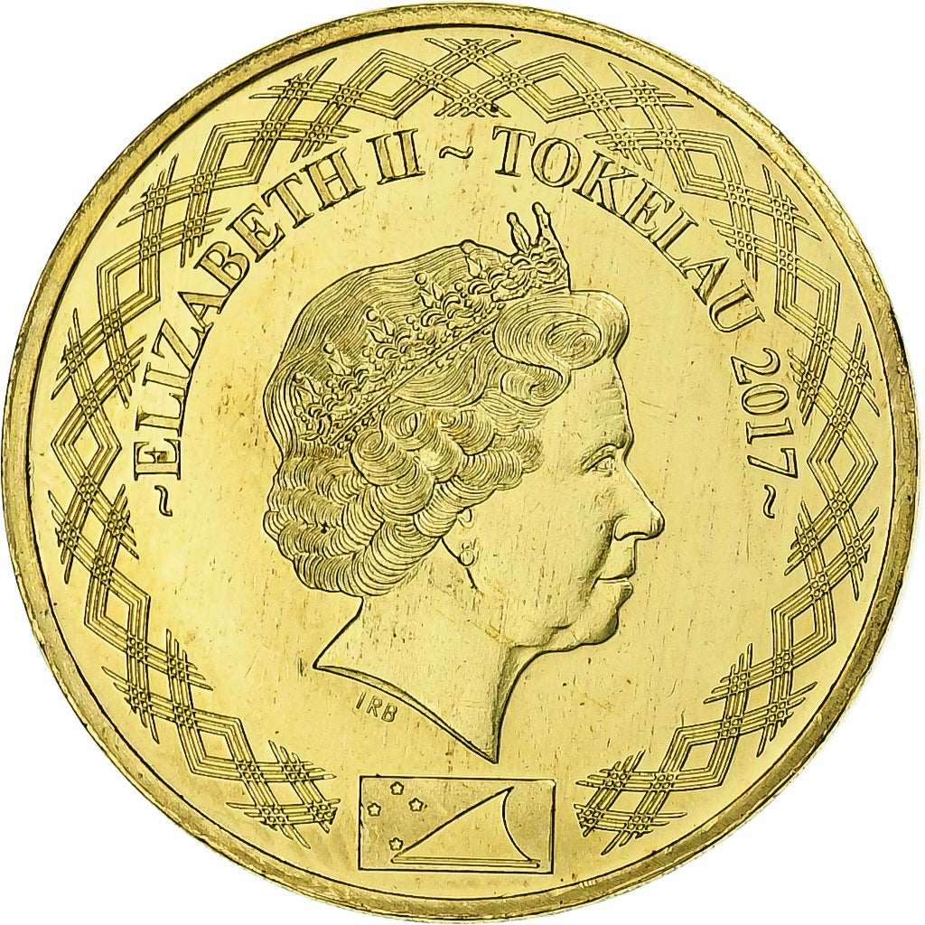 Tokelau, Dollar, 2017, Aluminio - bronce, SC
