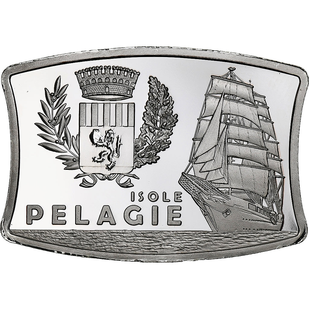 Italia, 500 Lire, Fantasy, 2023, Pelagie, Rame placcato argento, SPL