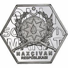 Aserbaidschan, 50 Manat, Fantasy, 2023, Silver Plated Copper, UNZ