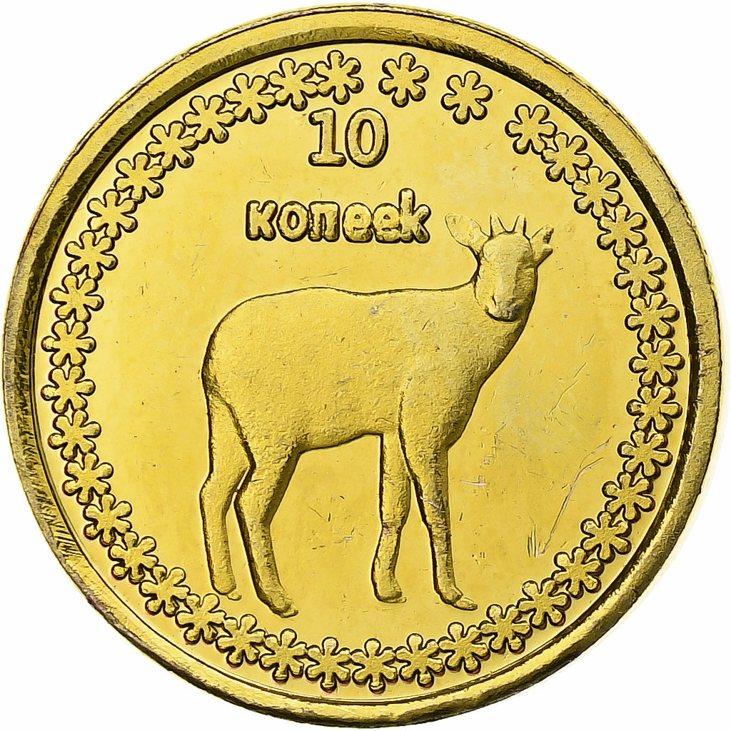 Rússia, 10 Kopeks, Buryatia, 2014, Latão, MS(63)