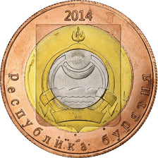 Russia, 50 Roubles, Buryatia, 2014, Bi-Metallic, MS(63)