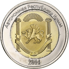 Ucraina, 25 Roubles, 2014, Russian Crimea, Bi-metallico, SPL