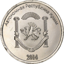 Ucraina, 2 Roubles, 2014, Russian Crimea, Acciaio ricoperto in rame-nichel, SPL
