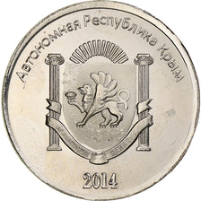 Ukraine, Rouble, 2014, Russian Crimea, Copper-Nickel Clad Steel, MS(63)