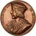 Francia, medaglia, Les Rois de France, Charles VIII, 1836, Bronzo, Caqué, BB+