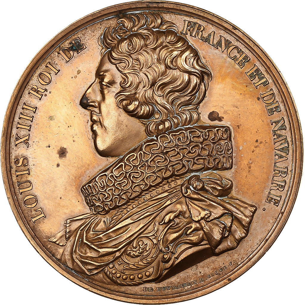 Frankreich, Medaille, Les rois de France, Louis XIII, Bronze, Depuymaurin