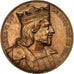 França, medalha, Les Rois de France, Louis VI, 1838, Bronze, Caqué, AU(55-58)