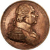 France, Médaille, Les rois de France, Louis XVIII, Bronze, Caqué, TTB+
