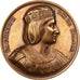 Francja, medal, Les Rois de France, Dagobert II (sic) III, 1840, Brązowy