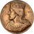 France, Medal, Les Rois de France, Thierri II, 1840, Bronze, Caqué, AU(50-53)