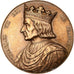 Frankreich, Medaille, Les Rois de France, Charles VII, 1836, Bronze, Caqué, VZ