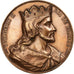 France, Médaille, Les Rois de France, Childeric II, 1840, Bronze, Caqué, TTB+