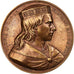 France, Médaille, Les Rois de France, Clovis II, 1840, Bronze, Caqué, TTB+
