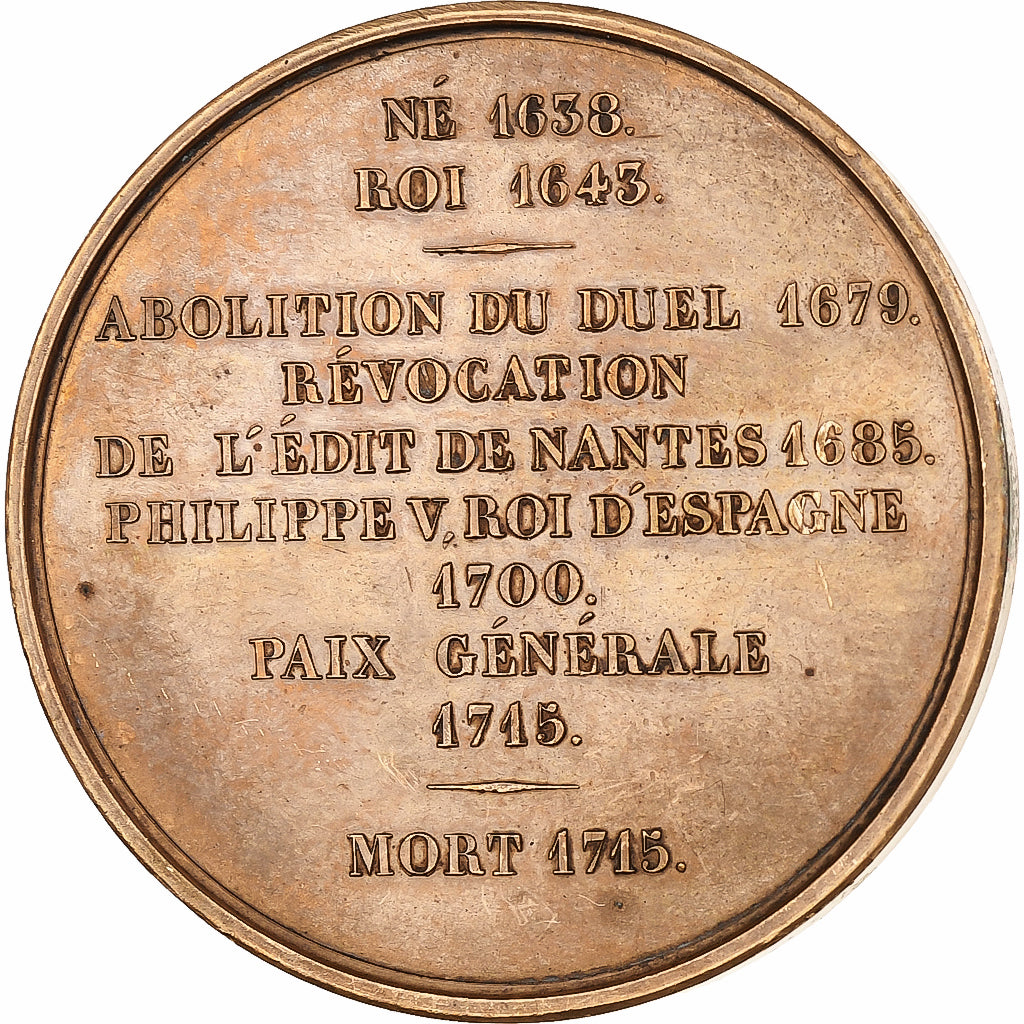 Frankreich, Medaille, Les rois de France, Louis XIV, Bronze, Depuymaurin