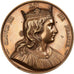 France, Médaille, Les rois de France, Clovis III, 1840, Bronze, Caqué, TTB+