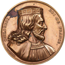 France, Médaille, Les rois de France, Childéric Ier, 1840, Bronze, Caqué