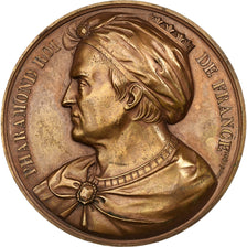 France, Médaille, Les rois de France, Pharamond, 1840, Bronze, Caqué, SUP