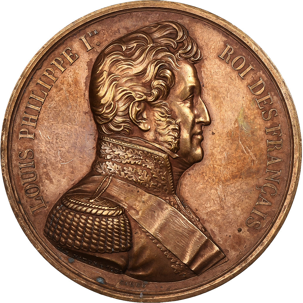 France, Médaille, Les Rois de France, Louis Philippe Ier, 1836, Bronze, Caqué