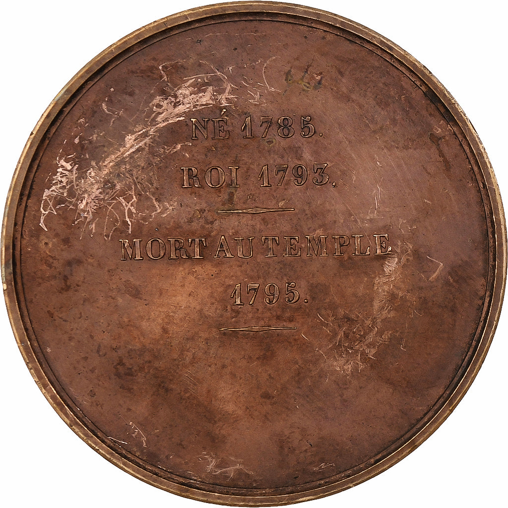 France, Medal, Les Rois de France, Louis XVII, Bronze, Depuymaurin, Caqué