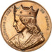 Frankreich, Medaille, Les rois de France, Clotaire IV, 1840, Bronze, Caqué, VZ
