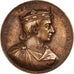 Frankreich, Medaille, Les Rois de France, Louis II, 1839, Bronze, Caqué, SS+