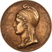 França, medalha, Les rois de France, République, 1834, Bronze, Caqué
