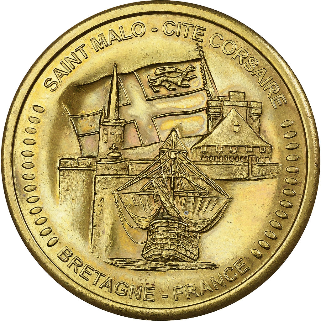 Frankrijk, Medaille, Saint Malo - Cité Corsaire, Copper Gilt, PR
