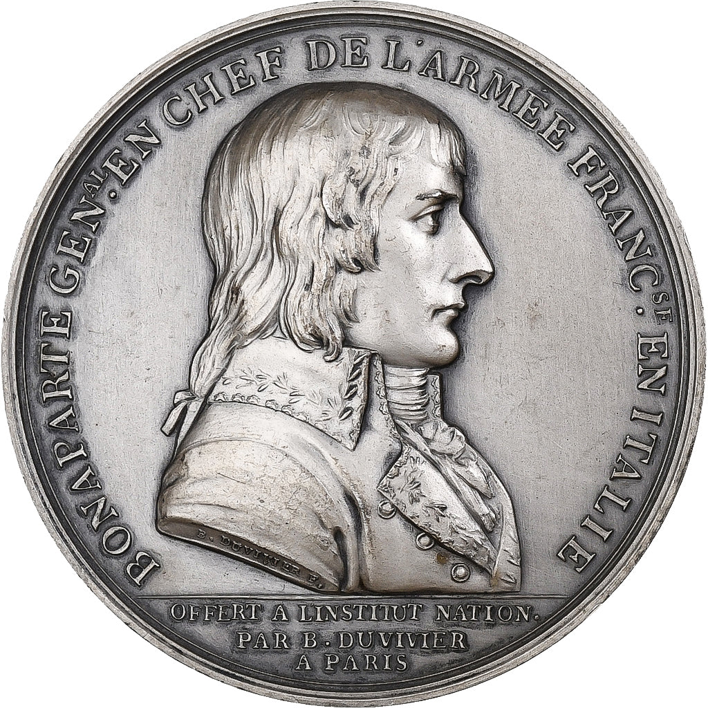 Francia, medaglia, Napoléon Ier, Traité de Campo-Formio, Argento, Duvivier