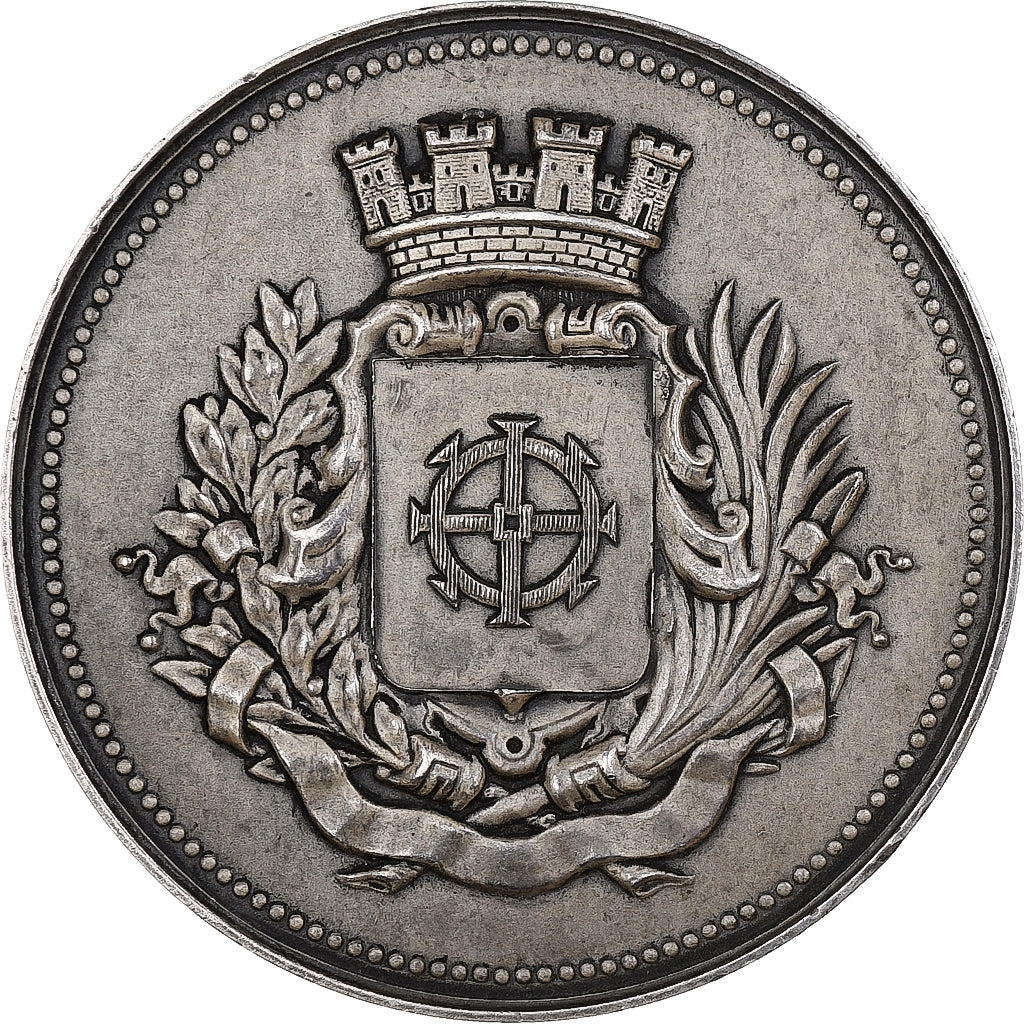 França, medalha, Conex Mulhouse, 1938, Bronze Prateado, Henri Dubois, AU(50-53)