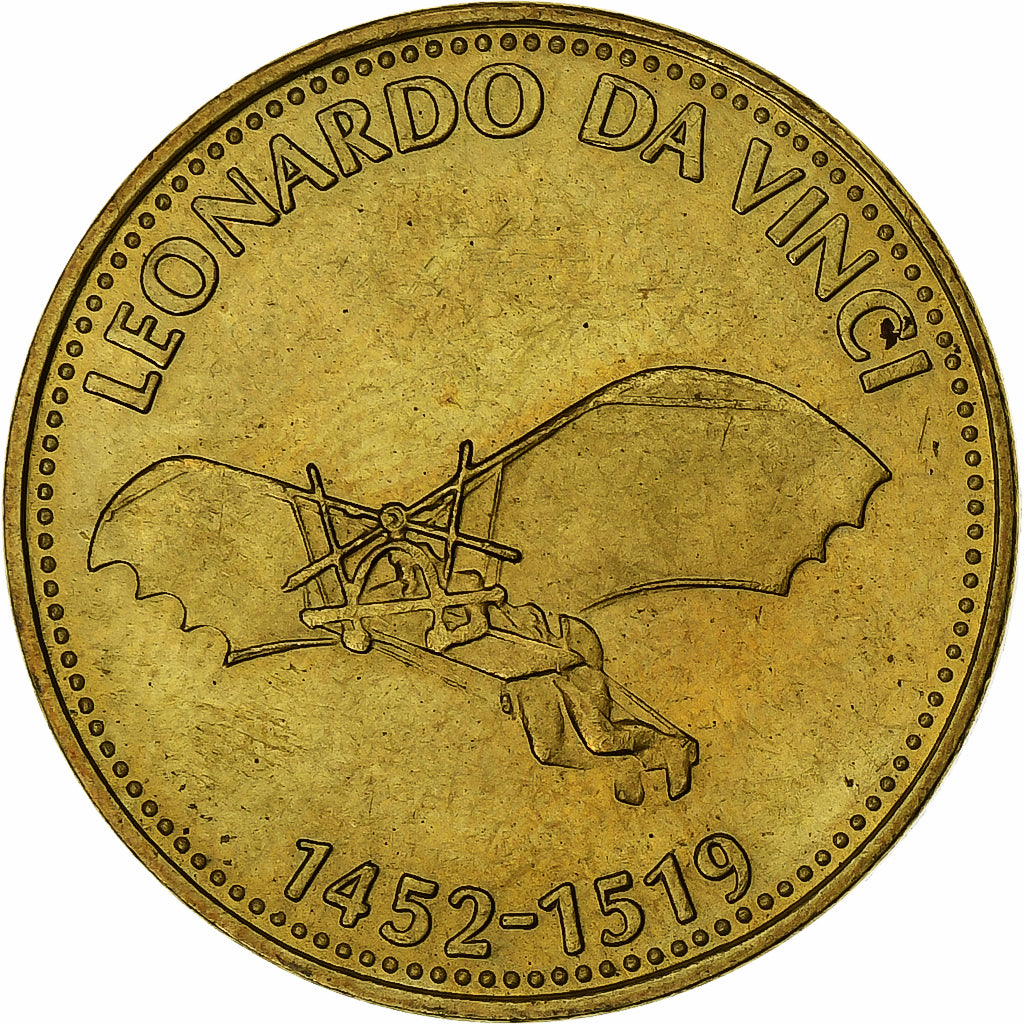 France, Token, Collection Shell, Leonard de Vinci, Bronze-Aluminium, AU(55-58)