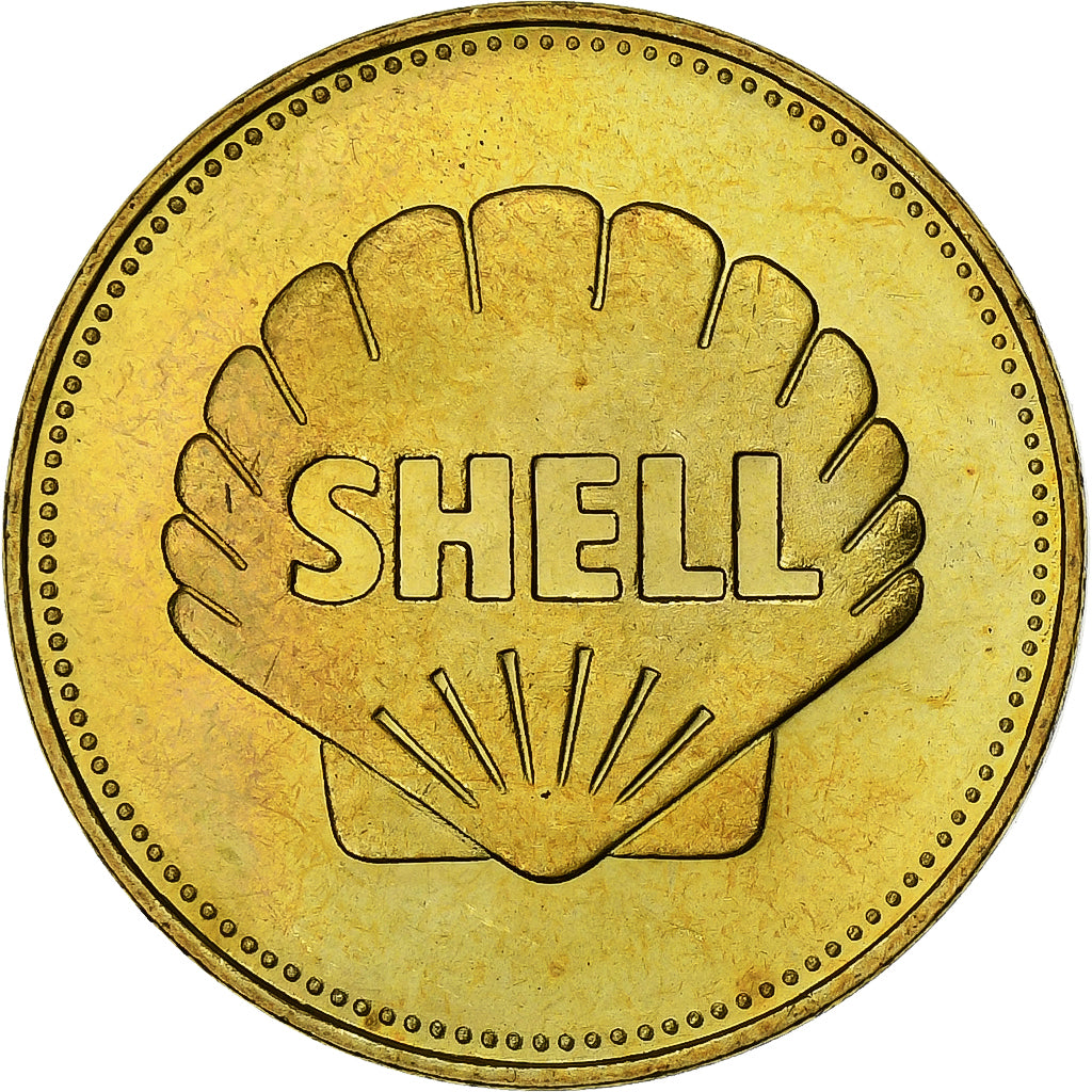 France, Token, Collection Shell, Leonard de Vinci, Bronze-Aluminium, AU(55-58)