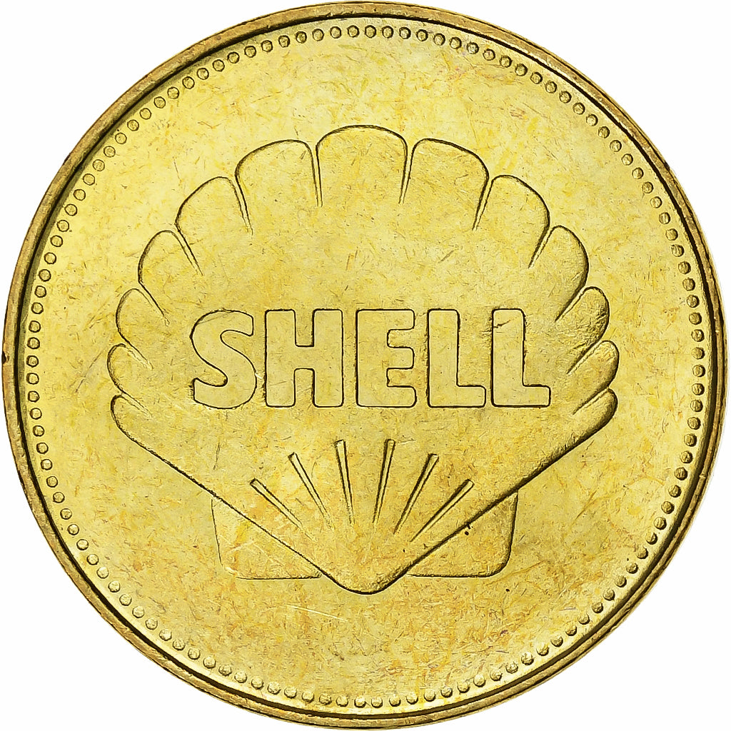 France, Jeton, Collection Shell, Charles Lindbergh, Bronze-aluminium, SUP