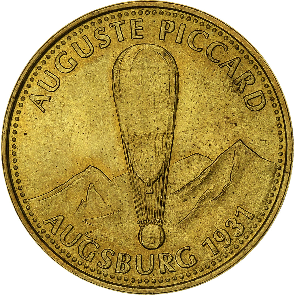 France, Token, Collection Shell, Auguste Piccard, Bronze-Aluminium, AU(55-58)