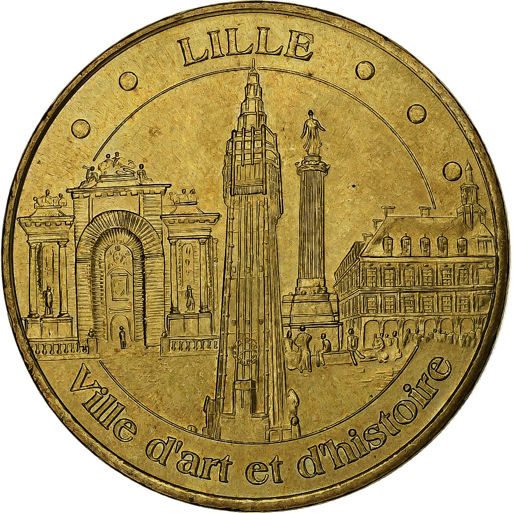 France, Token, Monnaie de Paris, Lille, 2007, Copper-nickel Aluminium, AU(55-58)