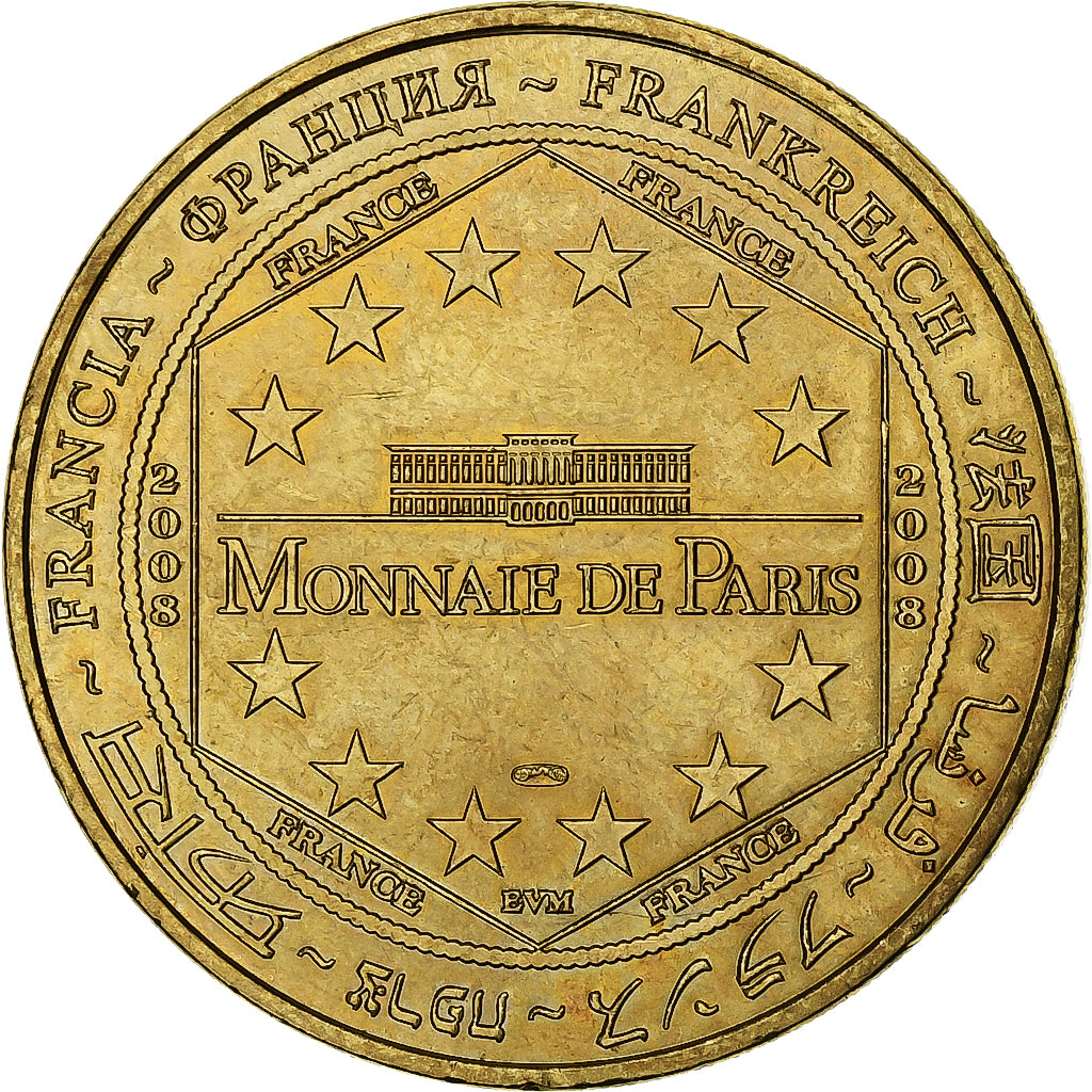 France, Token, 76/ Cathédrale Notre-Dame - Rouen, 2008, Copper-nickel