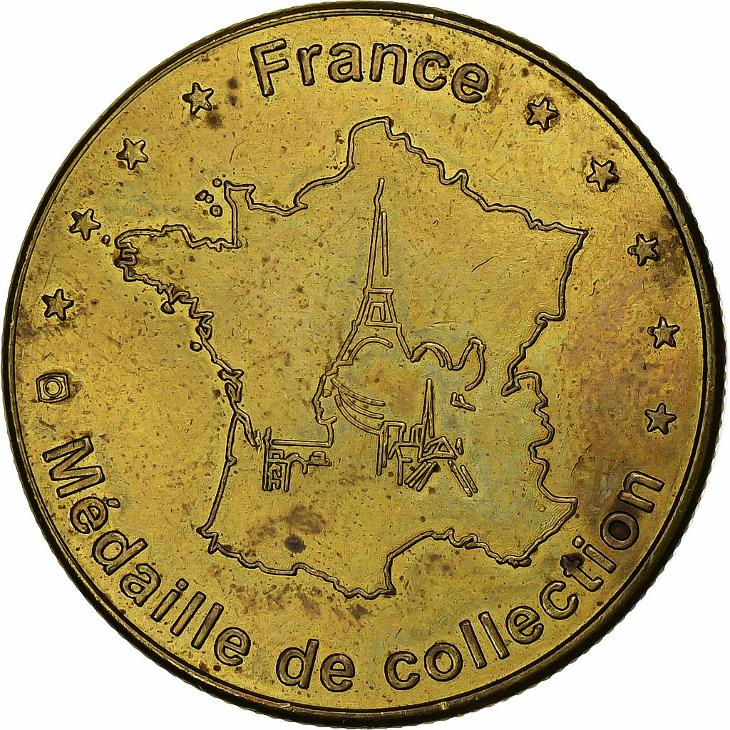 Francja, Token, Etretat -  Les Falaises, Miedzionikiel Aluminium, AU(50-53)