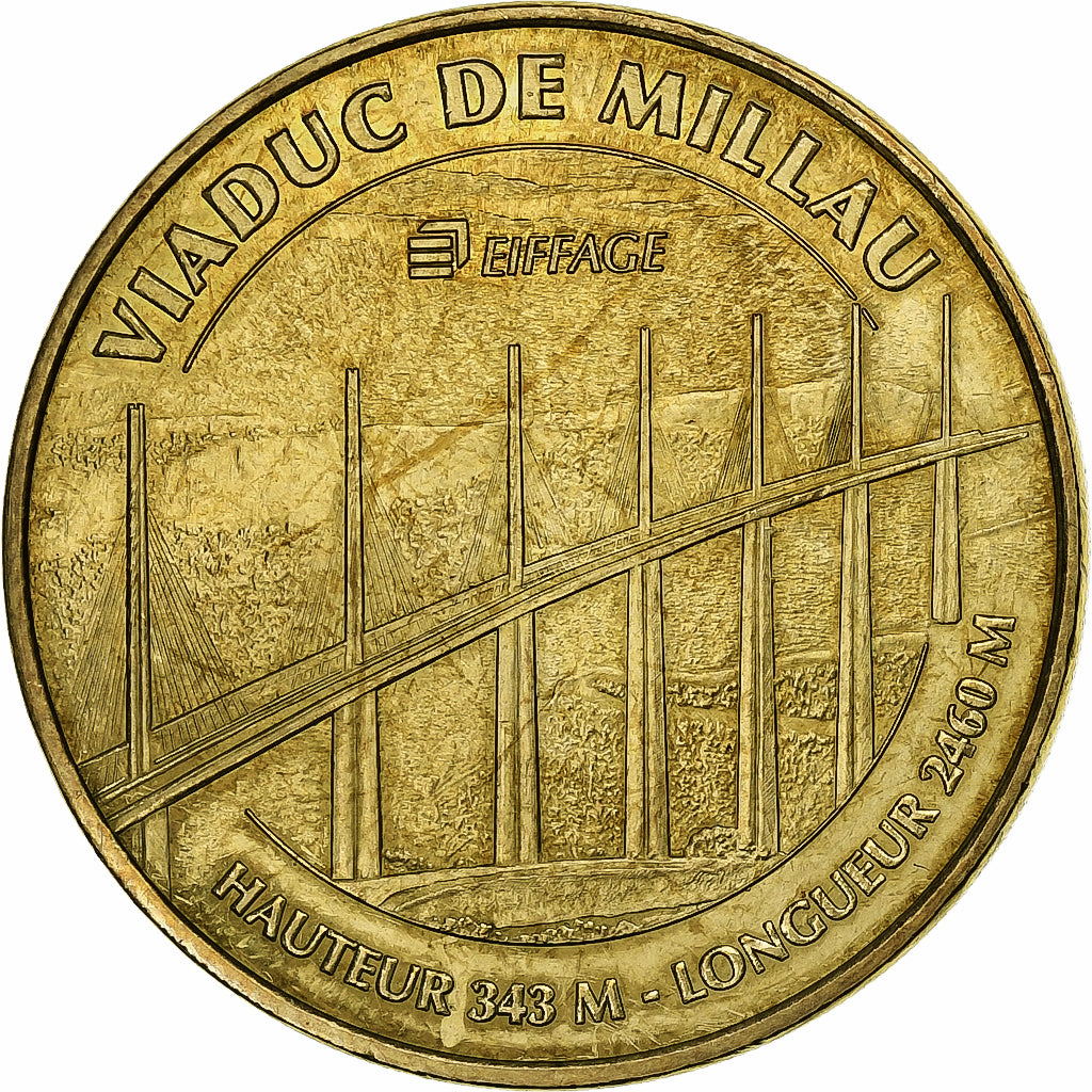 France, Jeton, 12/ Viaduc de Millau, 2009, Cupro-nickel Aluminium, TTB+