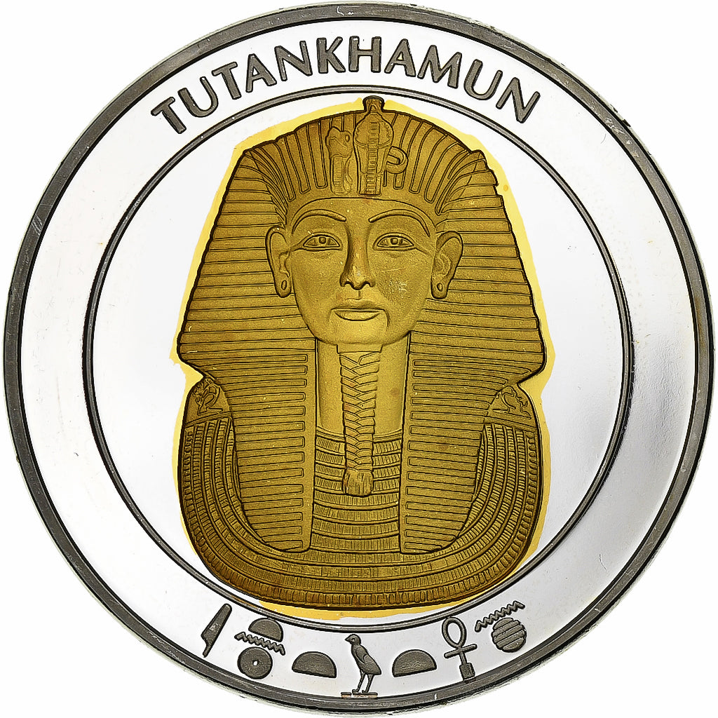 France, Medal, L'Egypte Ancienne, Toutankhamon, Copper Plated Silver, MS(63)