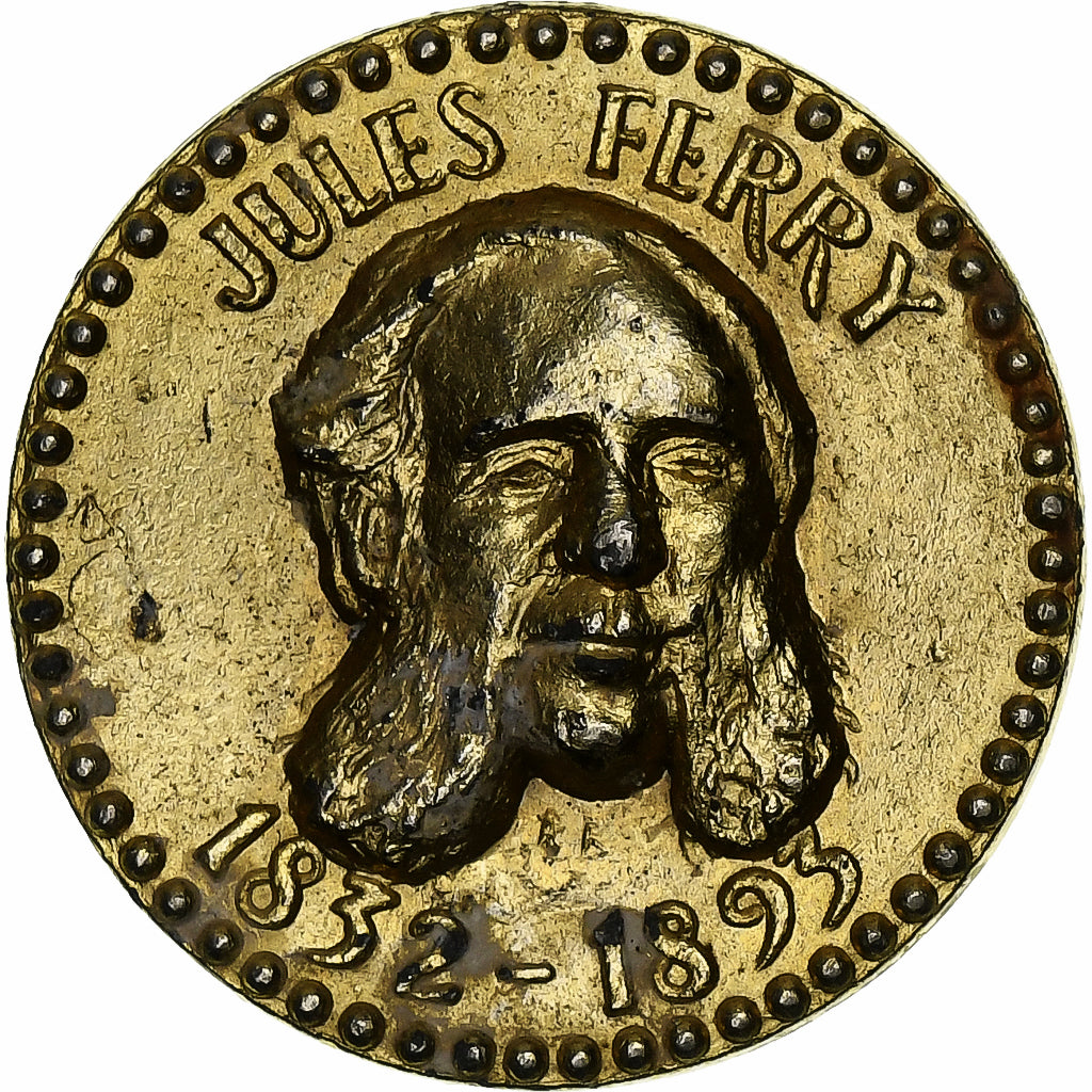 France, Token, Collection Total, Jules Ferry, 1970, Brass, EF(40-45)