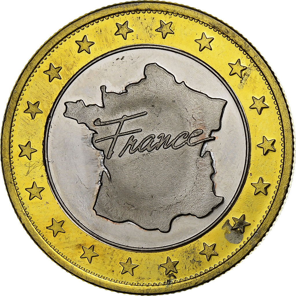 France, Token, Fort Mahon Plage, Copper-nickel Aluminium, AU(50-53)