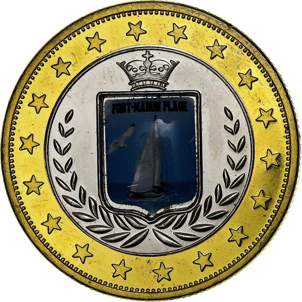 France, Token, Fort Mahon Plage, Copper-nickel Aluminium, AU(55-58)
