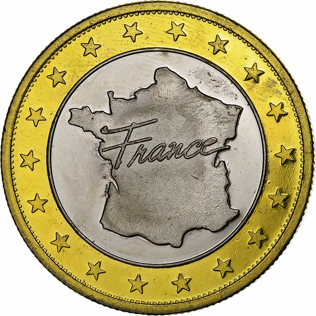 France, Token, Fort Mahon Plage, Copper-nickel Aluminium, AU(55-58)