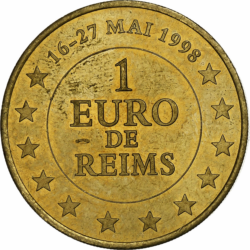 Frankreich, betaalpenning, 1 Euro de Reims, Sourire de l'Europe, 1998