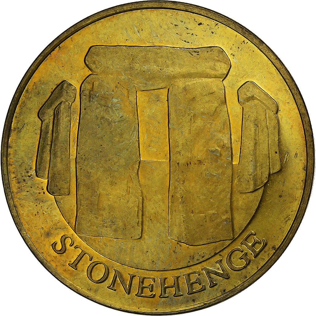 United Kingdom, betaalpenning, Stonehenge, Messing, VZ