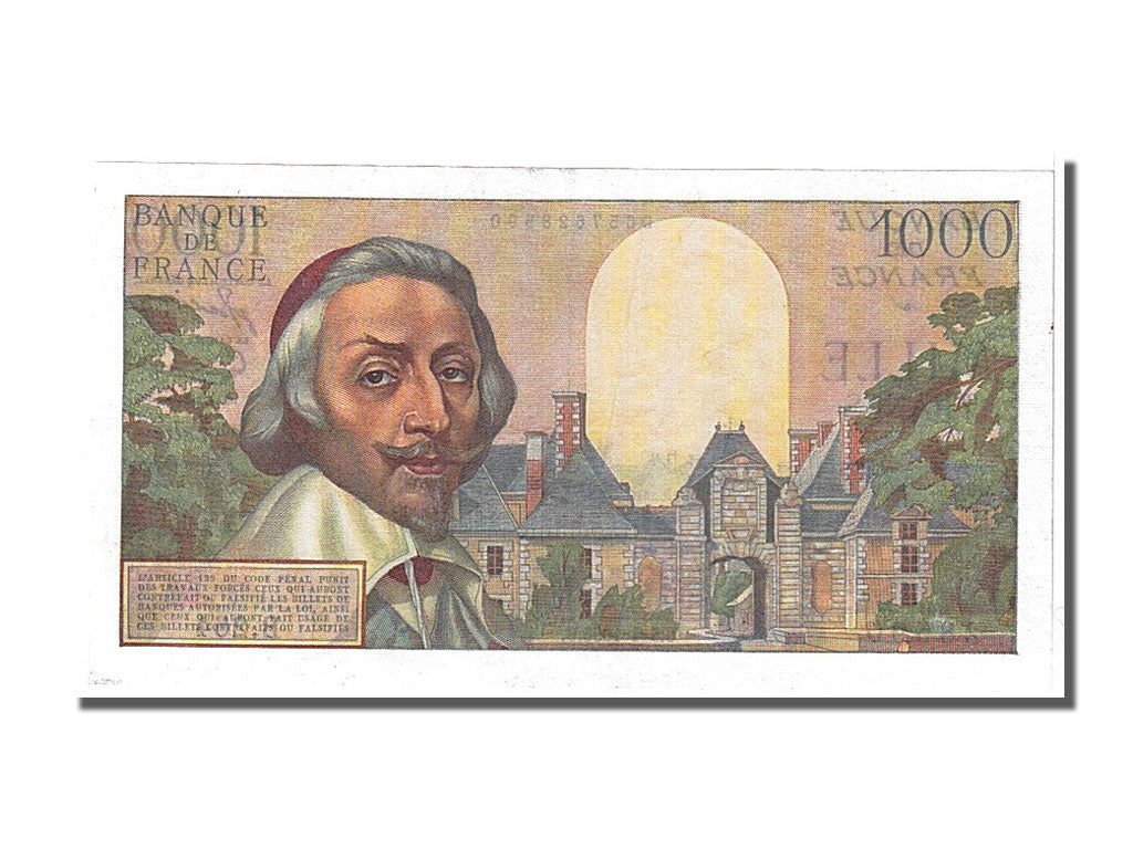 Francja, 1000 Francs, Richelieu, 1956-04-05, B.264, UNC(63)