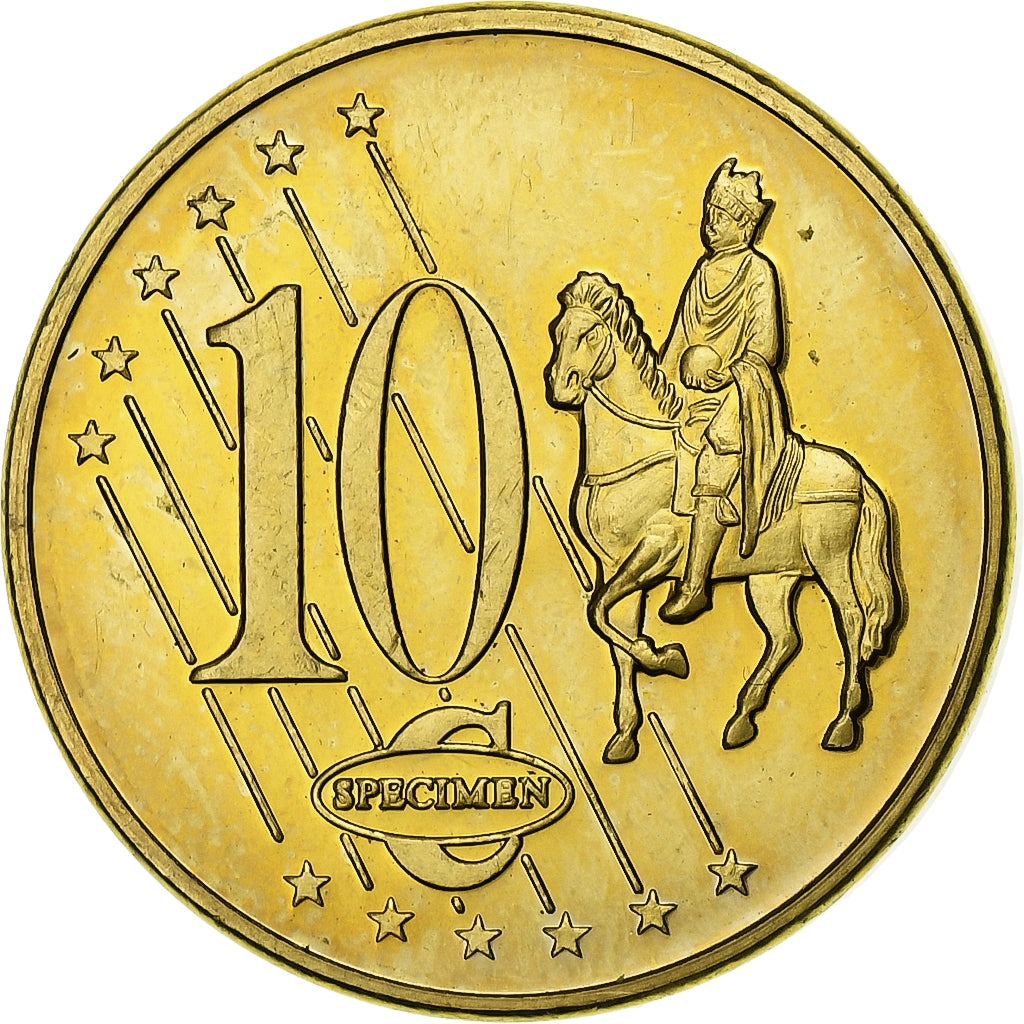 Suécia, medalha, 10 C, Essai-Trial, 2004, Cobre-Níquel Dourado, AU(55-58)