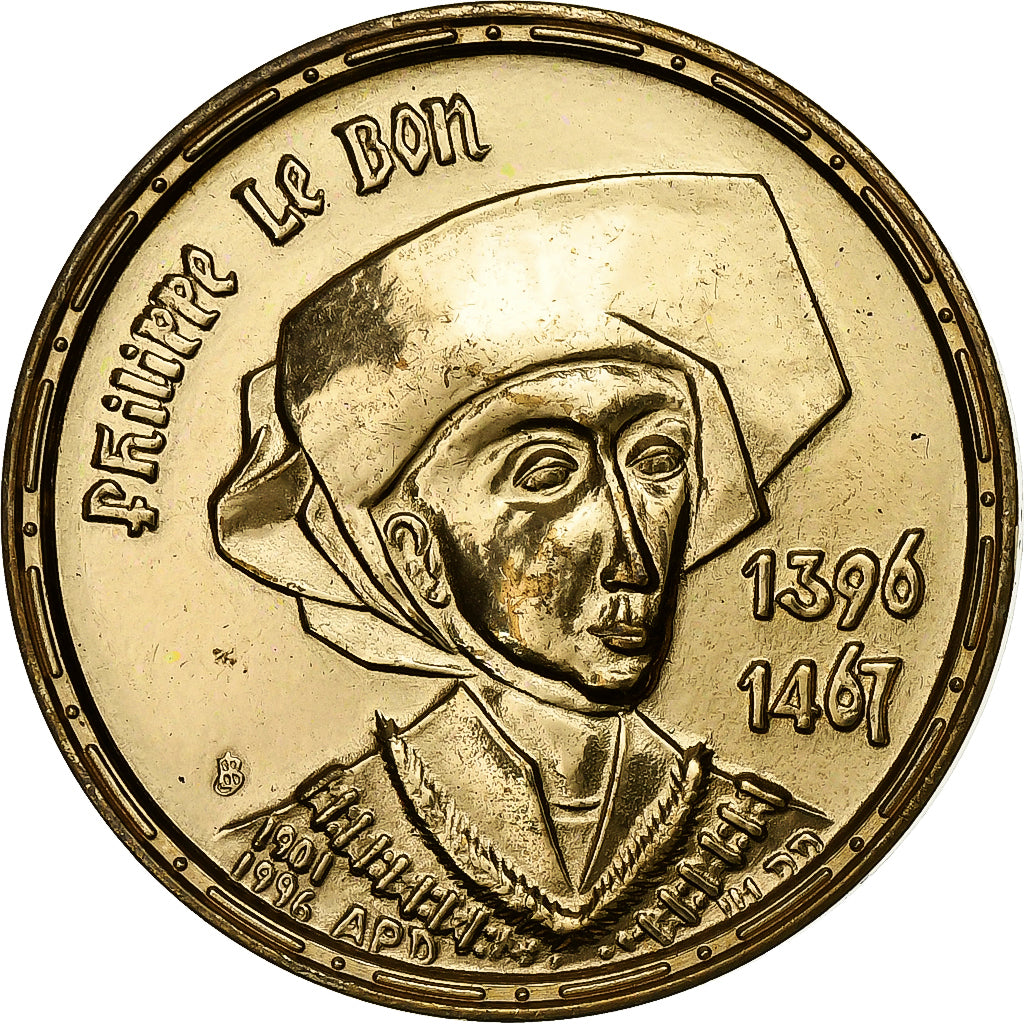 Frankreich, Medaille, 3 Euro de Dijon, Philippe le Bon, 1996, Copper-nickel