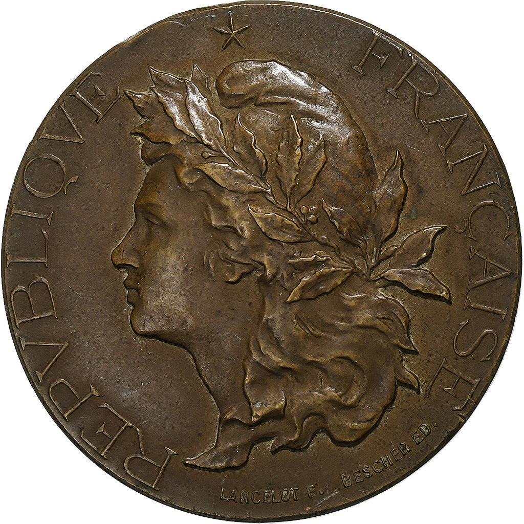 Francia, medaglia, Société Nationale des Conférences Populaires, 1901