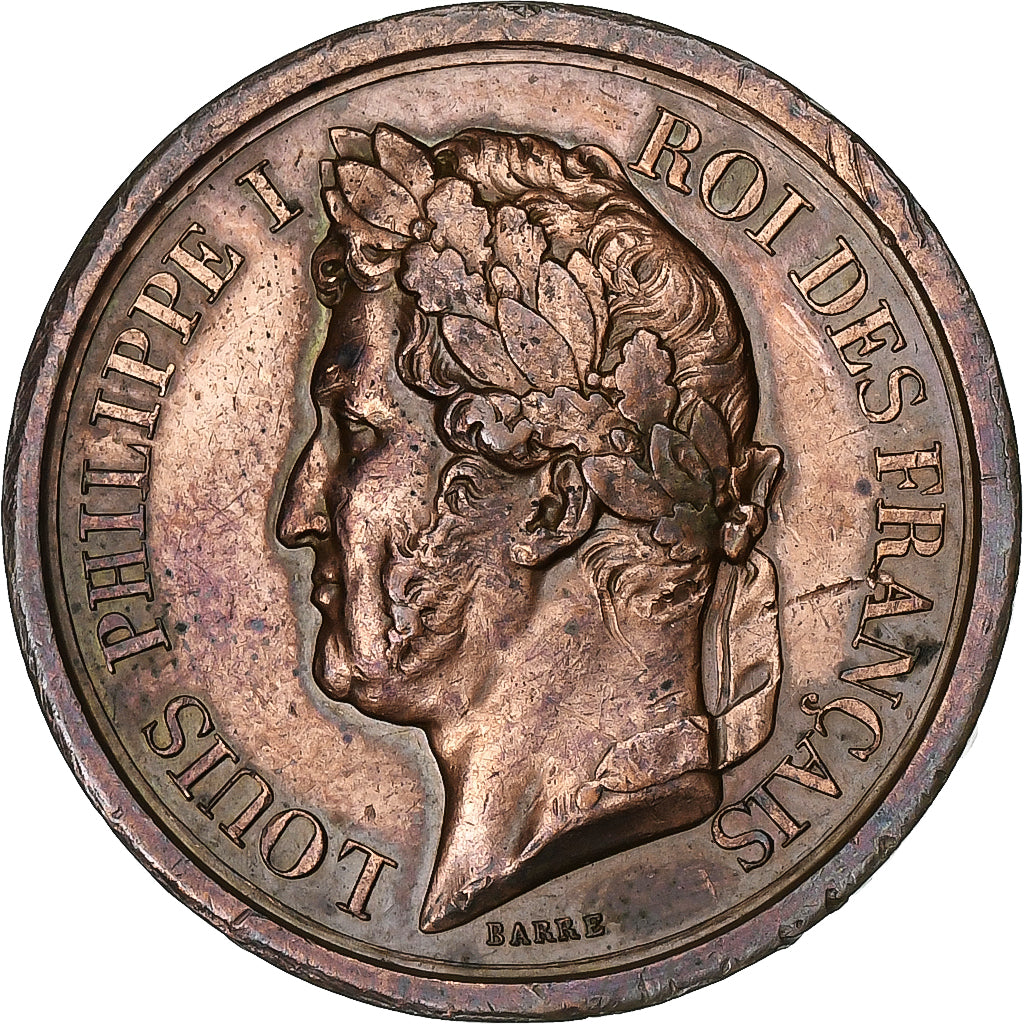 France, Médaille, Louis Philippe Ier, l'Armée au Duc d'Orléans, 1842, Cuivre