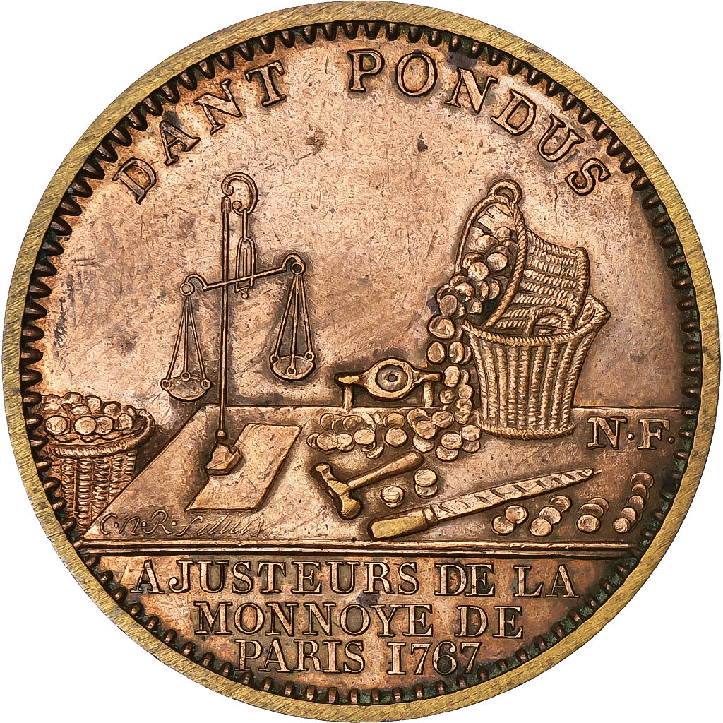 Francja, Token, Monnaie de Paris, Magasin de Vente, Brązowy, AU(55-58)